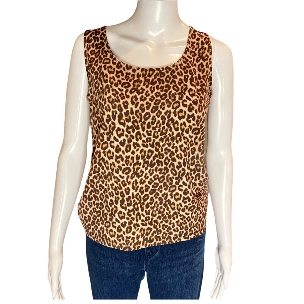Charter Club leopard tank top size small